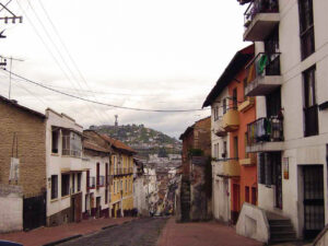 Calles, plazas, iglesias de Quito,