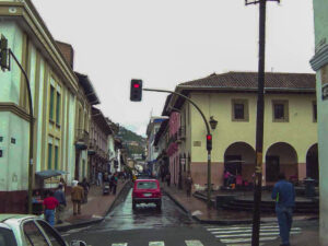 Calles, plazas, iglesias de Quito,