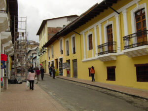 Calles, plazas, iglesias de Quito,
